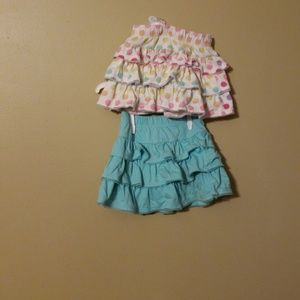 Ruffled skorts